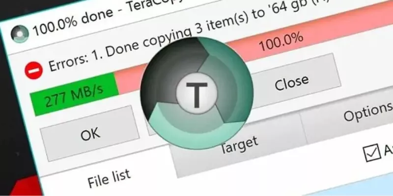 Data copy acceleration app TeraCopy