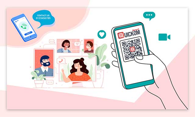 Quickom 3 Online meetings for up to 1,000 participants