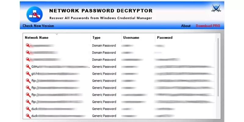 Download Network Password Decryptor