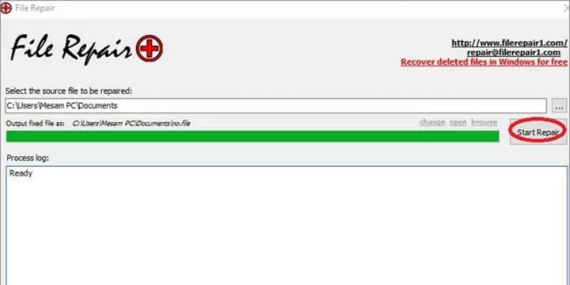 Easily recover corrupted files - File Repair