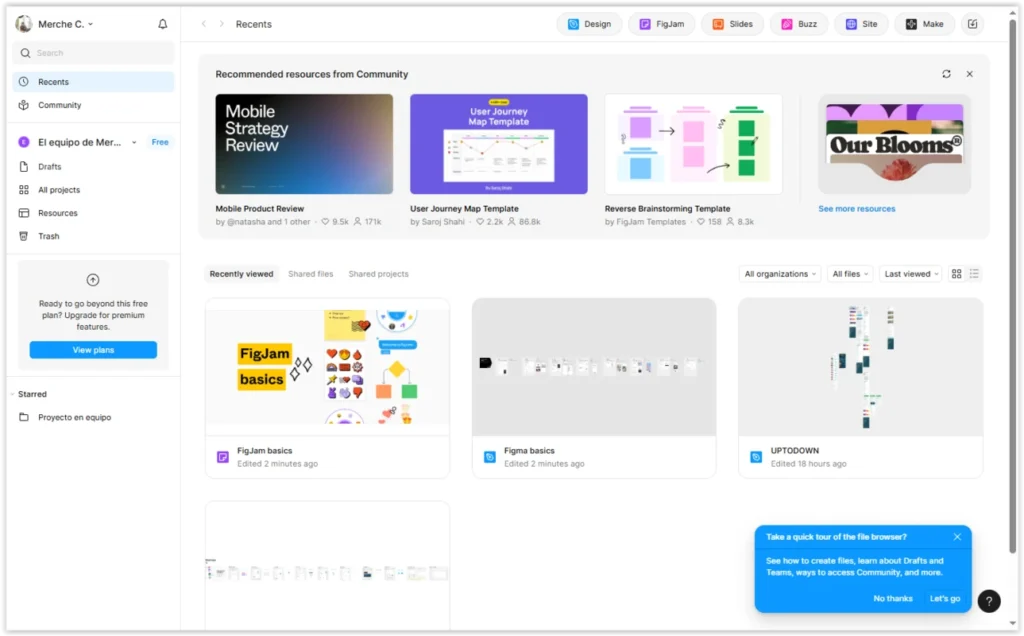 Figma is a design and prototyping platform focused on collaborative online work.