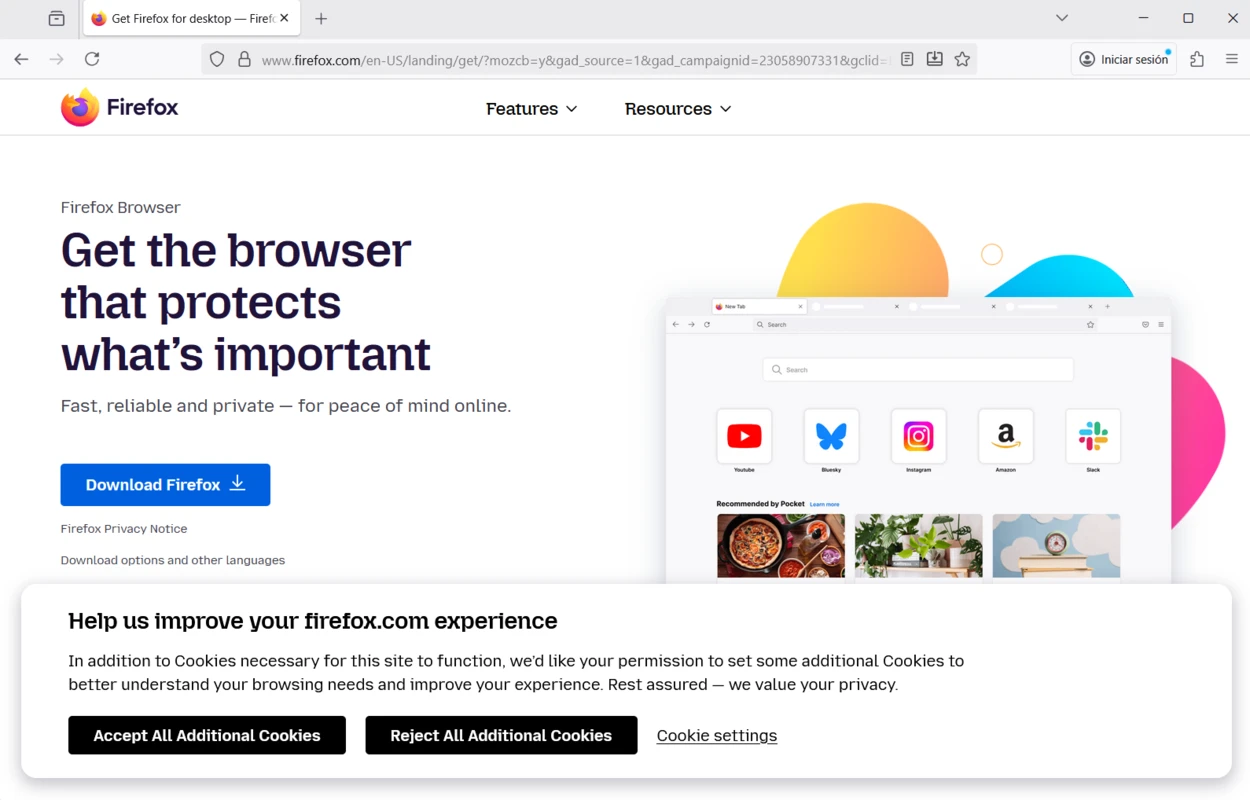 download Mozilla Firefox on your Mac