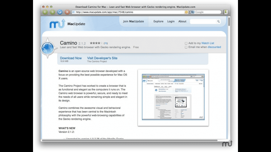 download camino latest vesion
