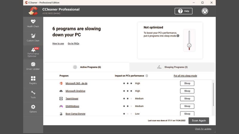CCleaner removes junk files, improves system speed, and optimizes performance with smart cleanup tools 